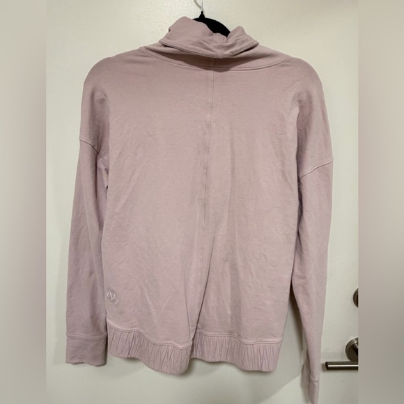 lululemon athletica Women's Light Pink Cowl Neck Sweater - Picture 8 of 9